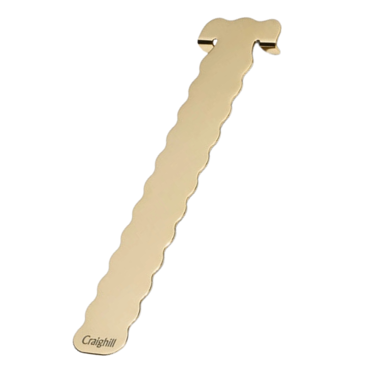 Wavy Brass Bookmark