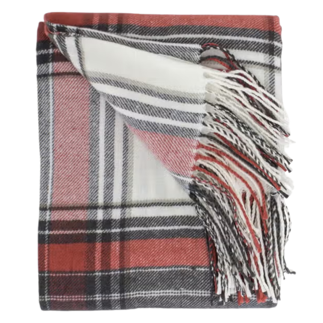 Plaid Throw Blanket