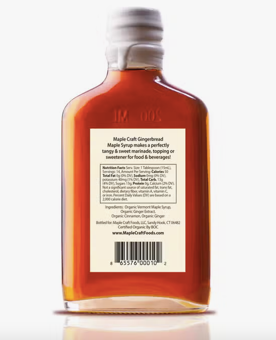 Gingerbread Maple Syrup