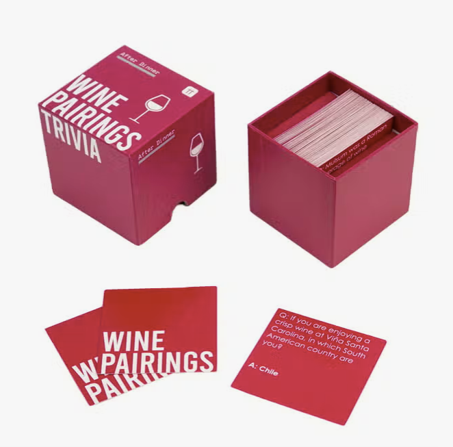 Wine Pairings Trivia Game