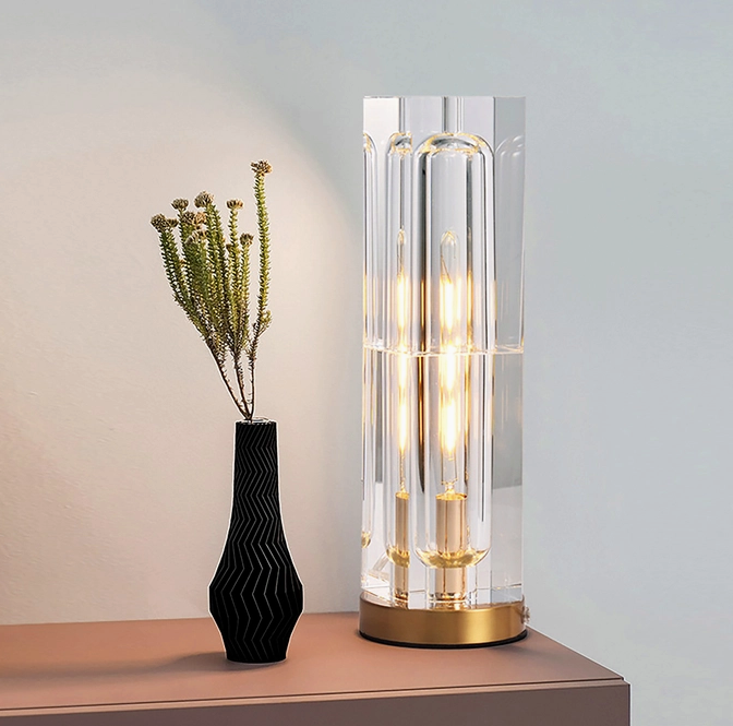 Minimalist Crystal Table Lamp