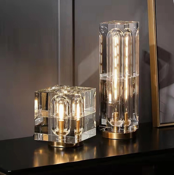 Minimalist Crystal Table Lamp