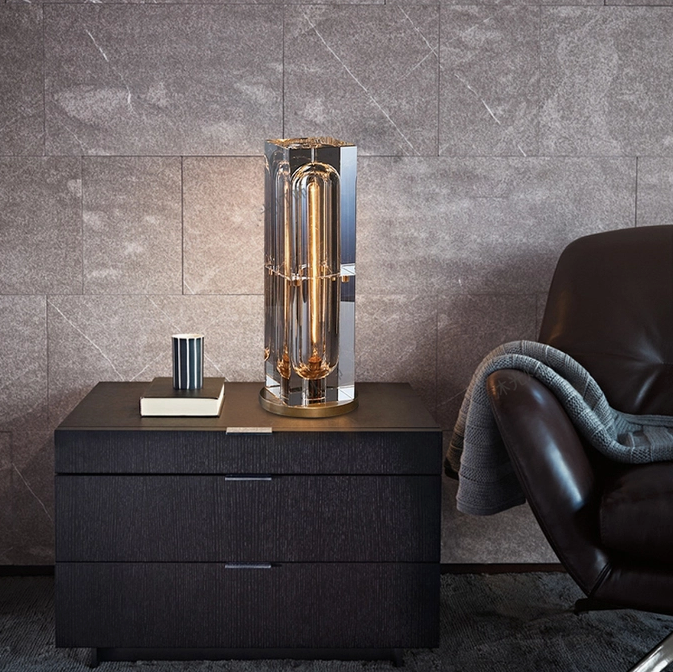 Minimalist Crystal Table Lamp
