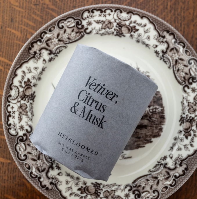 Vetiver Citrus & Musk Candle