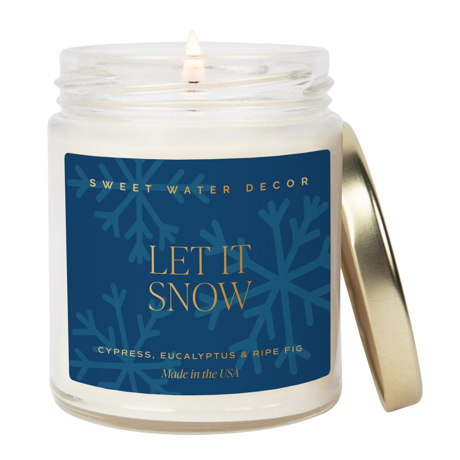 Let it Snow Candle