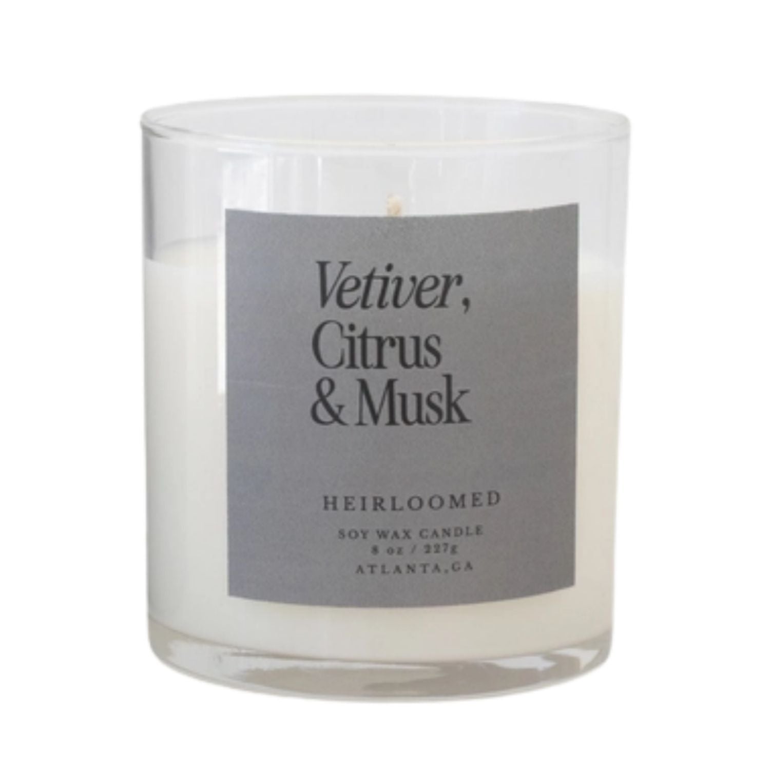 Vetiver Citrus & Musk Candle