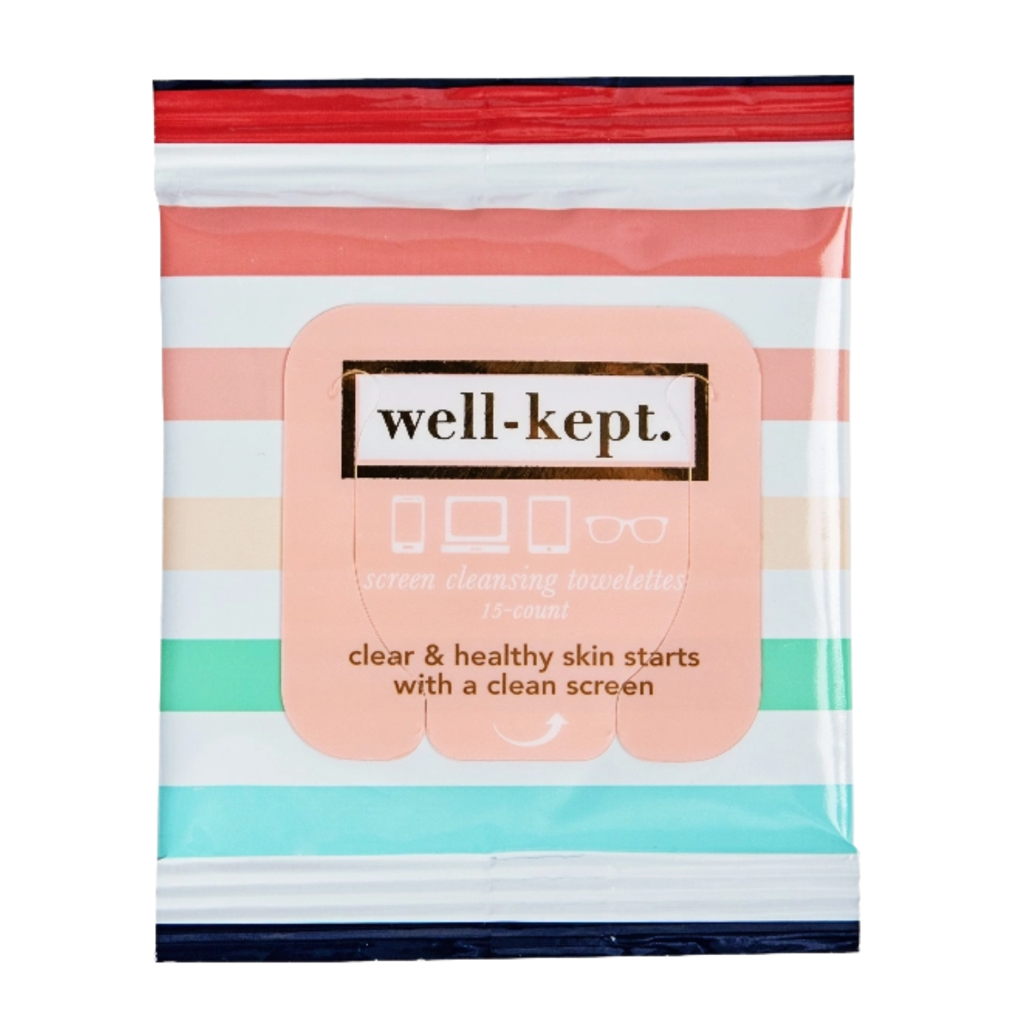 Screen Cleansing Wipes - Pastel Stripes