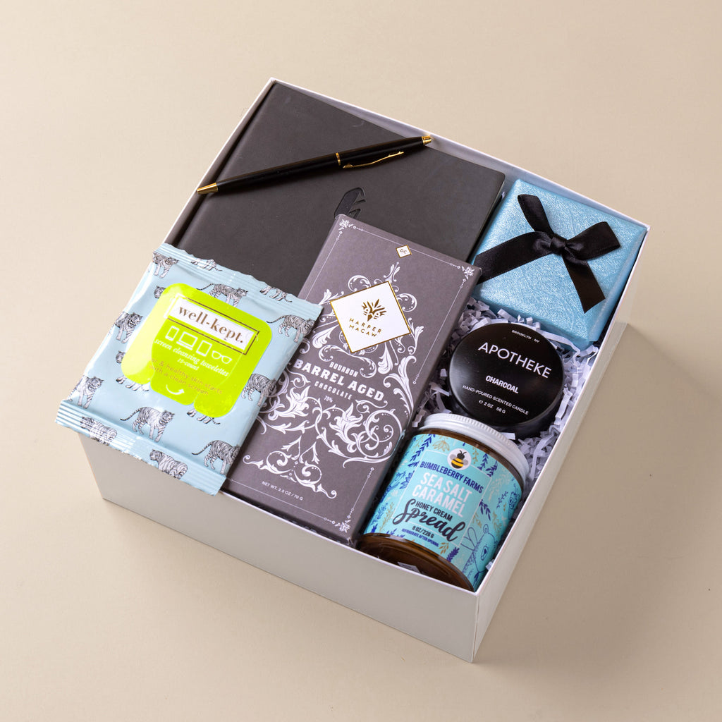 Gift box featuring products that give back to a good cause.