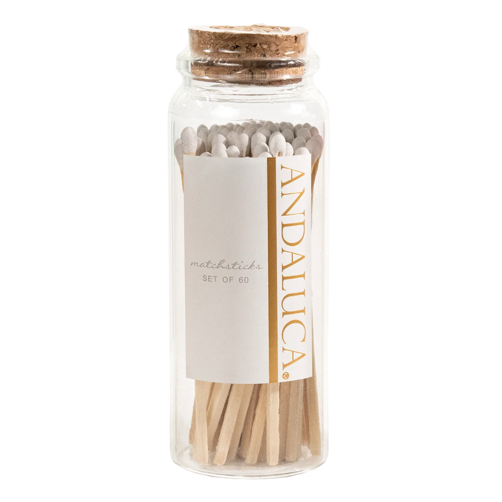 White Safety Matches in Apothecary Jar