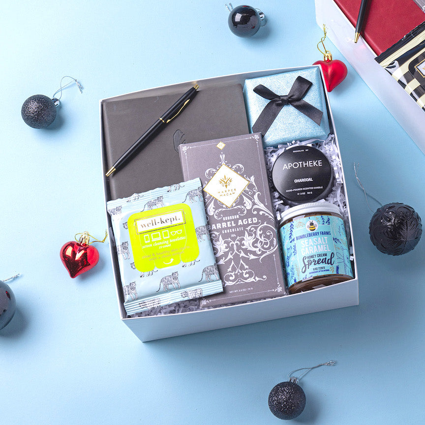Gift box featuring products that give back to a good cause.