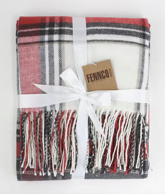 Plaid Throw Blanket