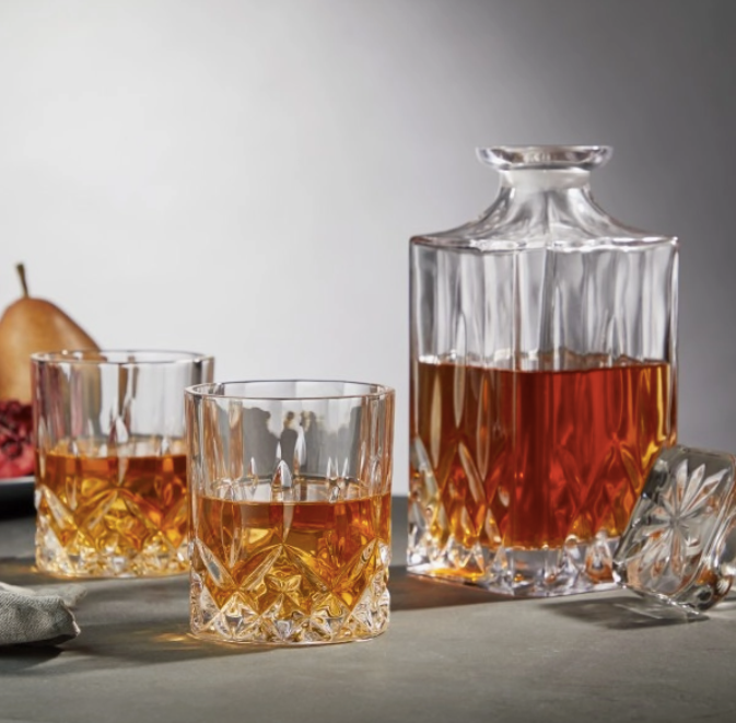 Faceted Crystal Tumblers