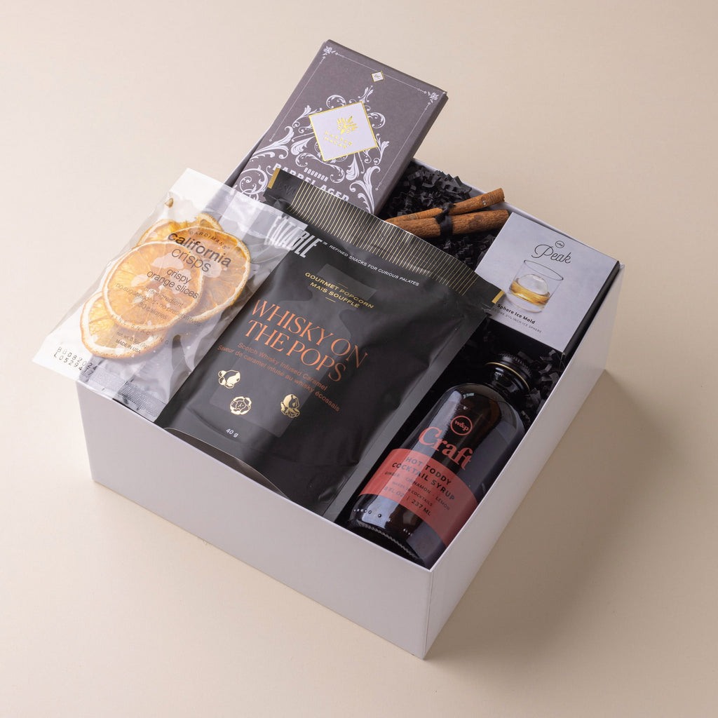 Modern Cocktail Lover's Gift Box, High-End Products & Chic Packaging
